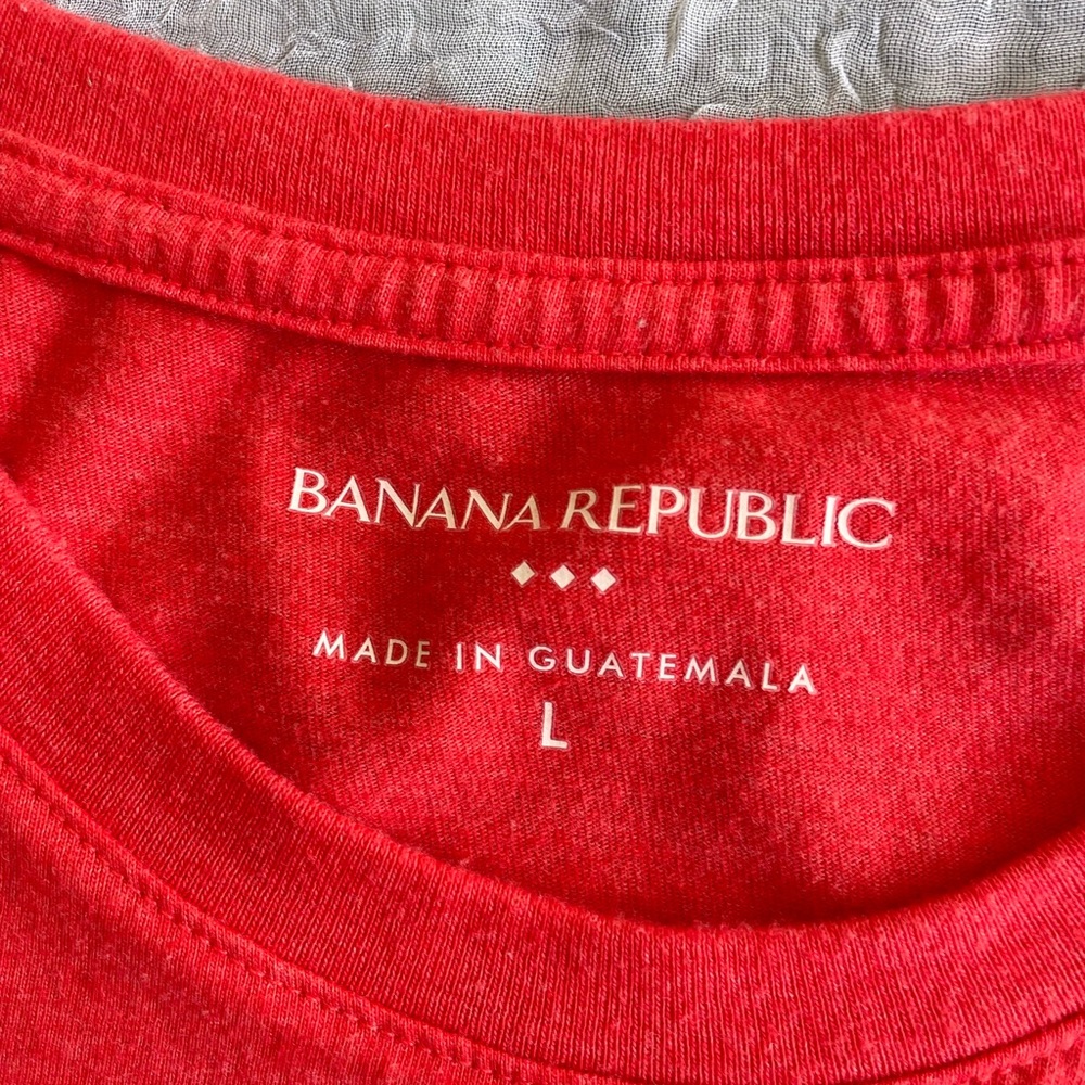 Red T-shirt from Banana Republic